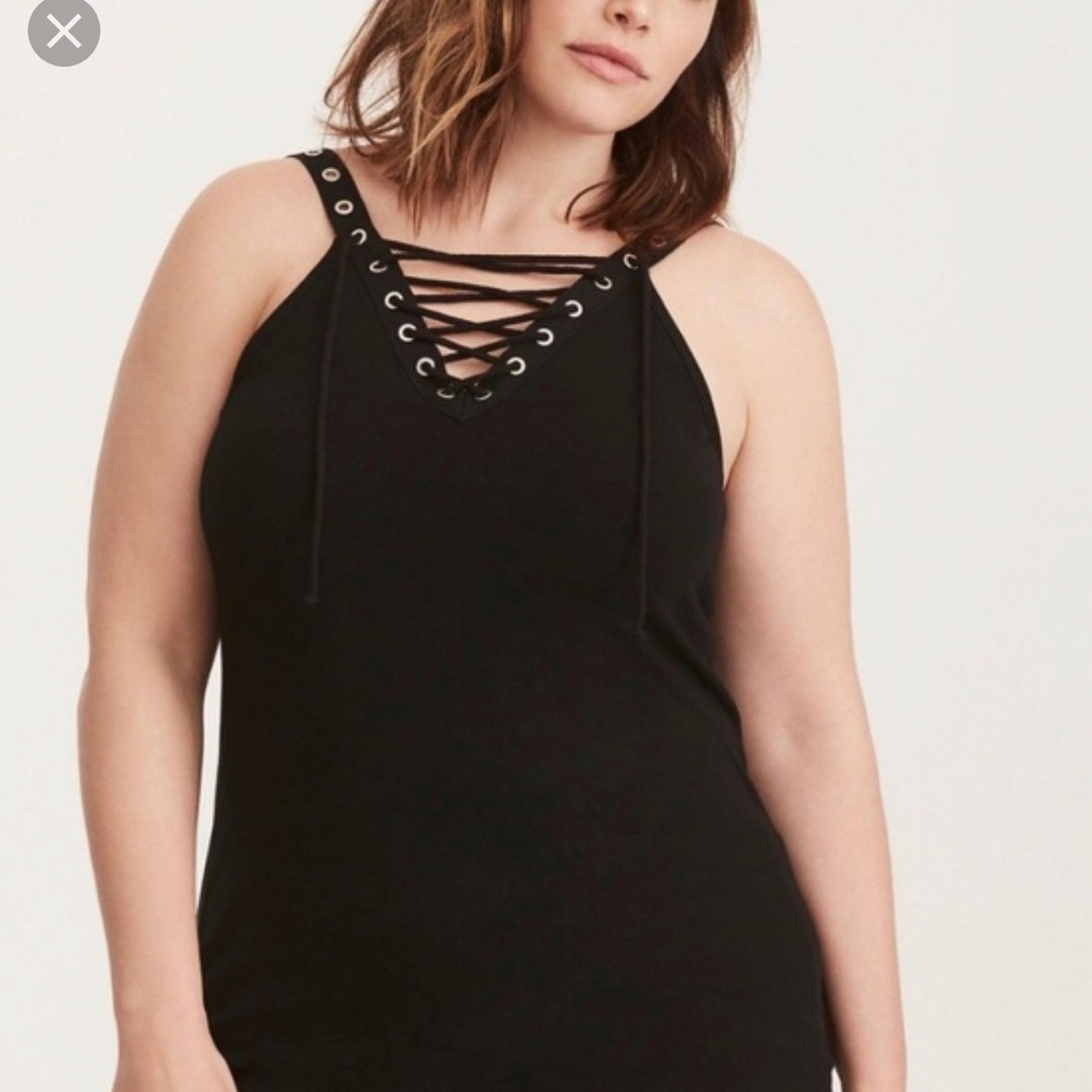 Torrid lace up tank top